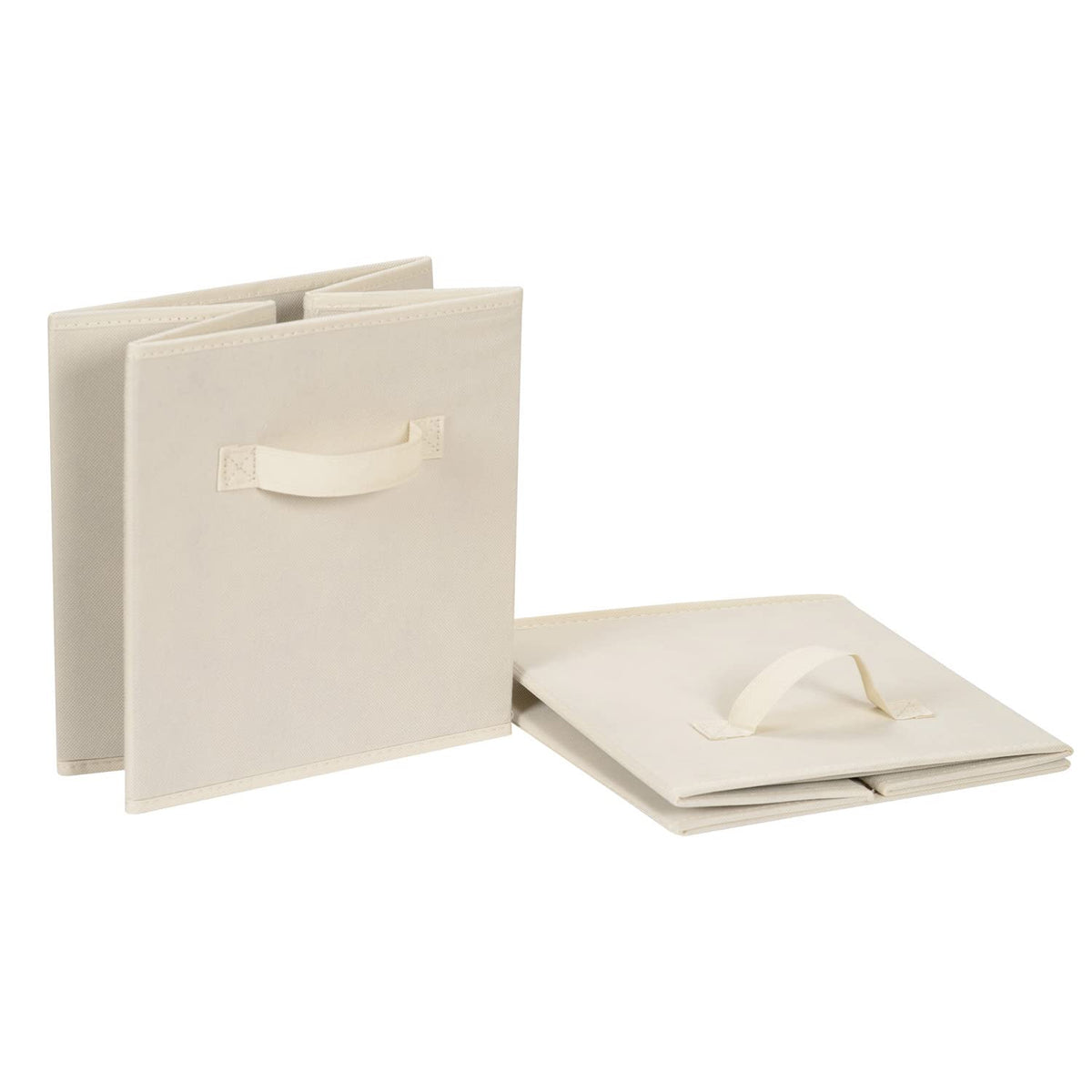 Amazon Basics collapsible storage cube folded flat for compact storage