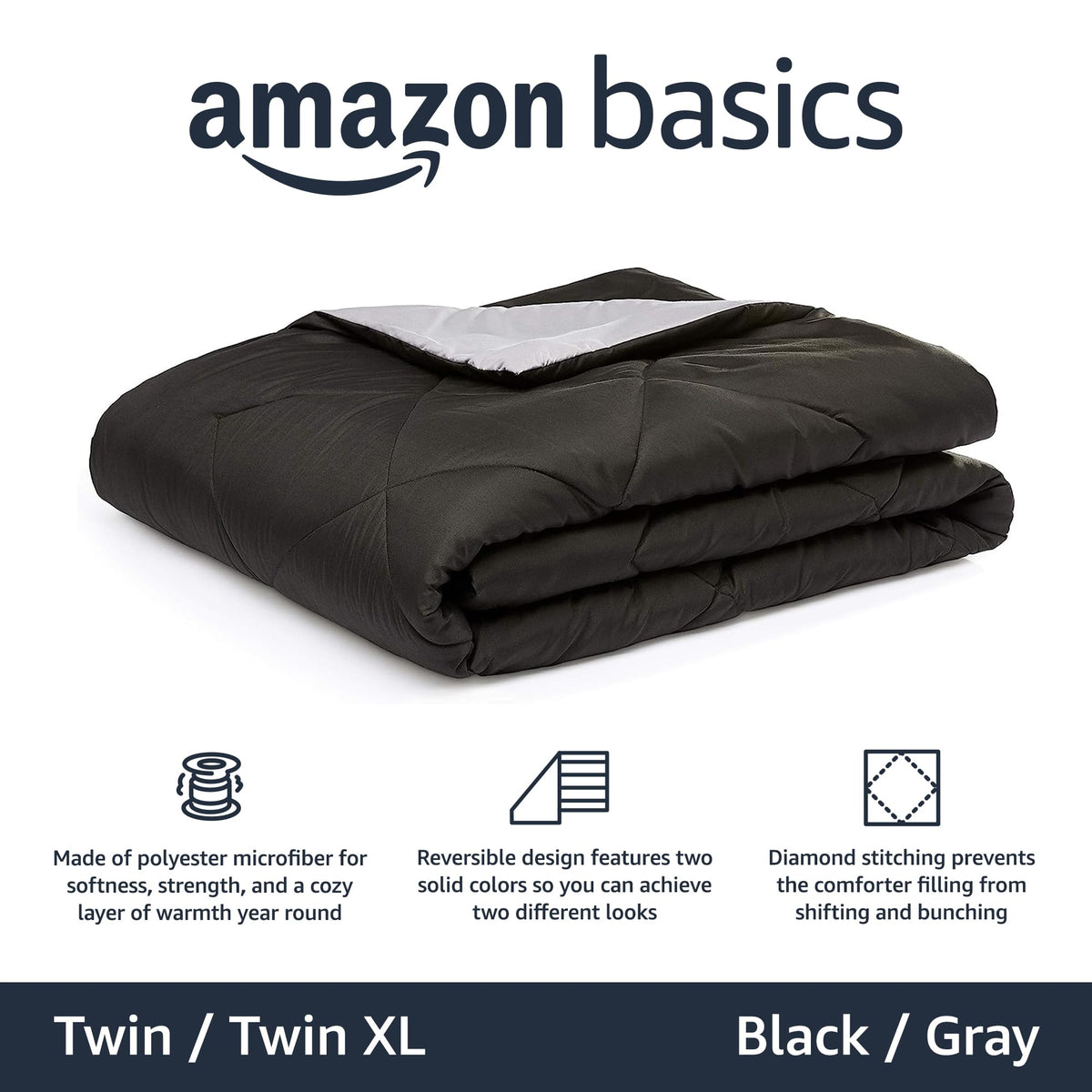 Amazon Basics comforter blanket lightweight all season warmth for year round comfort