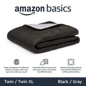 Amazon Basics comforter blanket lightweight all season warmth for year round comfort