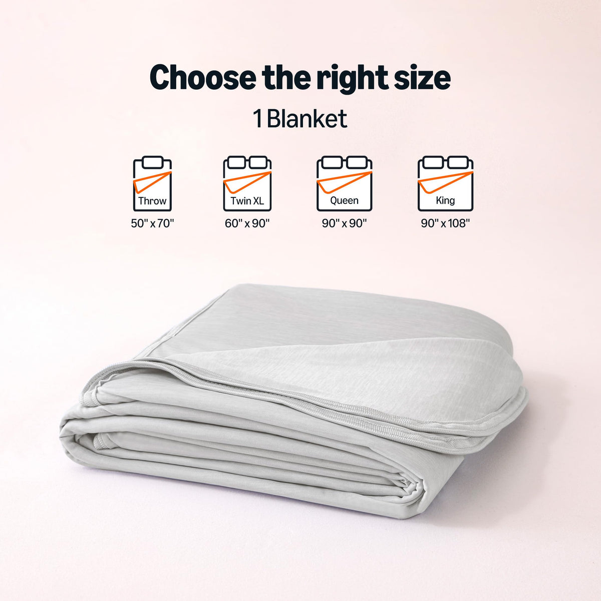 Amazon Basics cooling blanket on couch for cozy evenings.