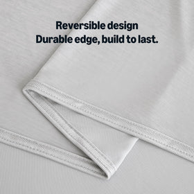 Amazon Basics cooling blanket durable fabric and easy care.