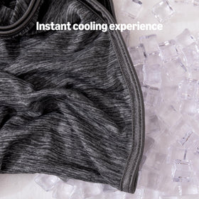Amazon Basics cooling blanket reversible side view demonstrates flexible cooling options.