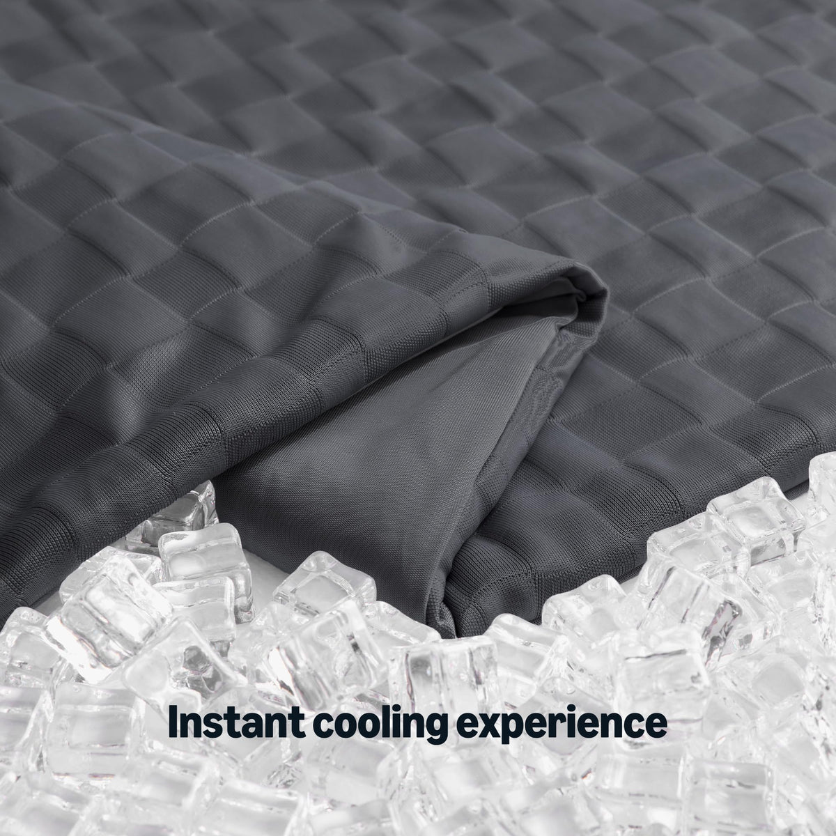 Amazon Basics cooling comforter features durable grid structure for long-lasting use