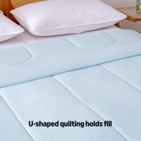 Amazon Basics cooling comforter offers a soft, lightweight feel for relaxed evenings