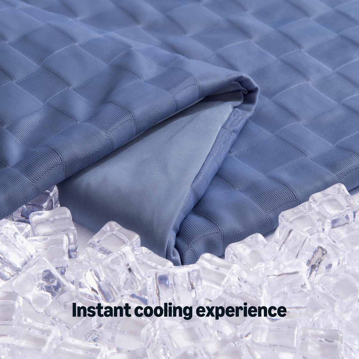 Amazon Basics twin-size bed draped with the comforter for year-round cooling comfort.