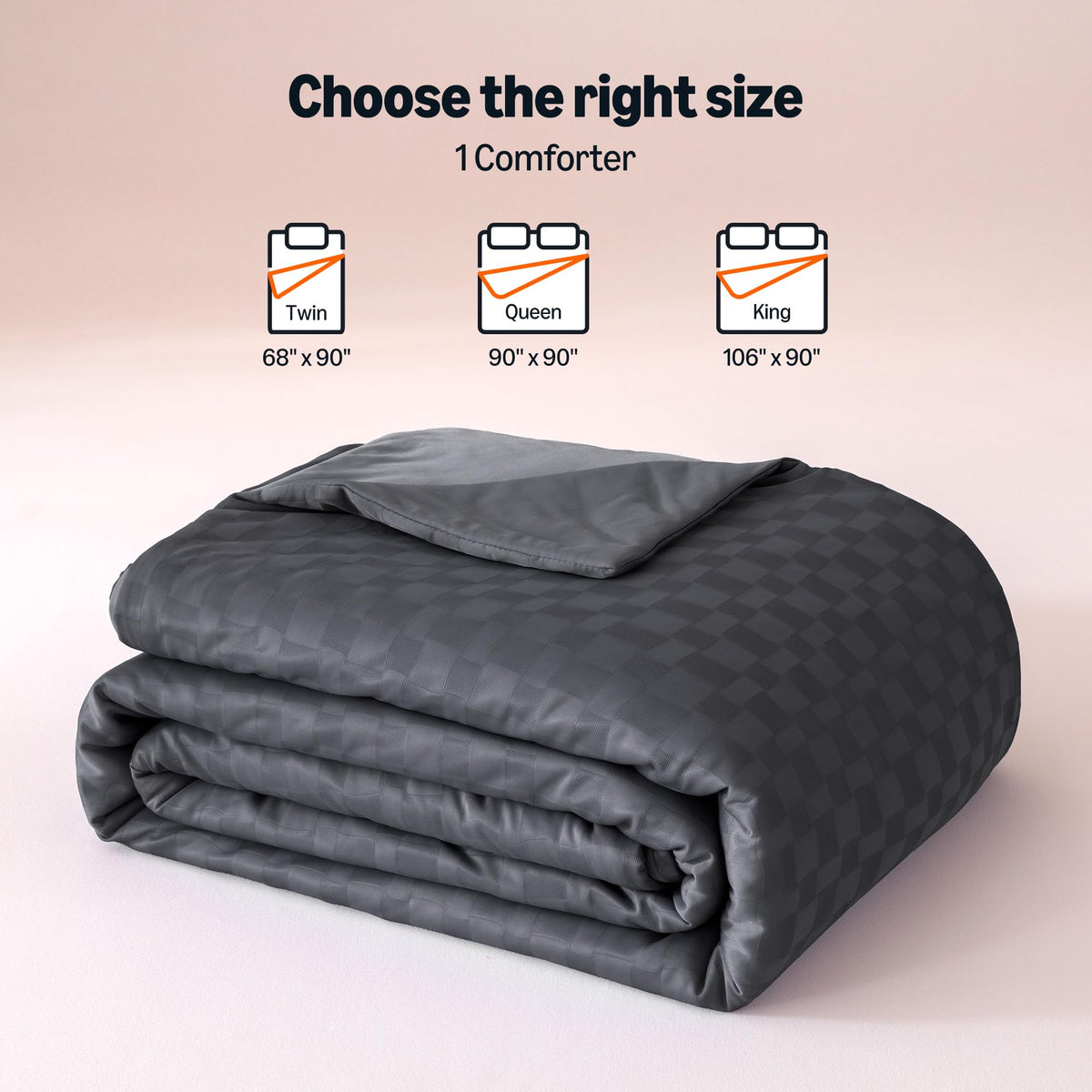 Versatile use in bed or lounge with Amazon Basics comforter
