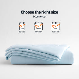 Amazon Basics cooling comforter is easy to care for with machine washing