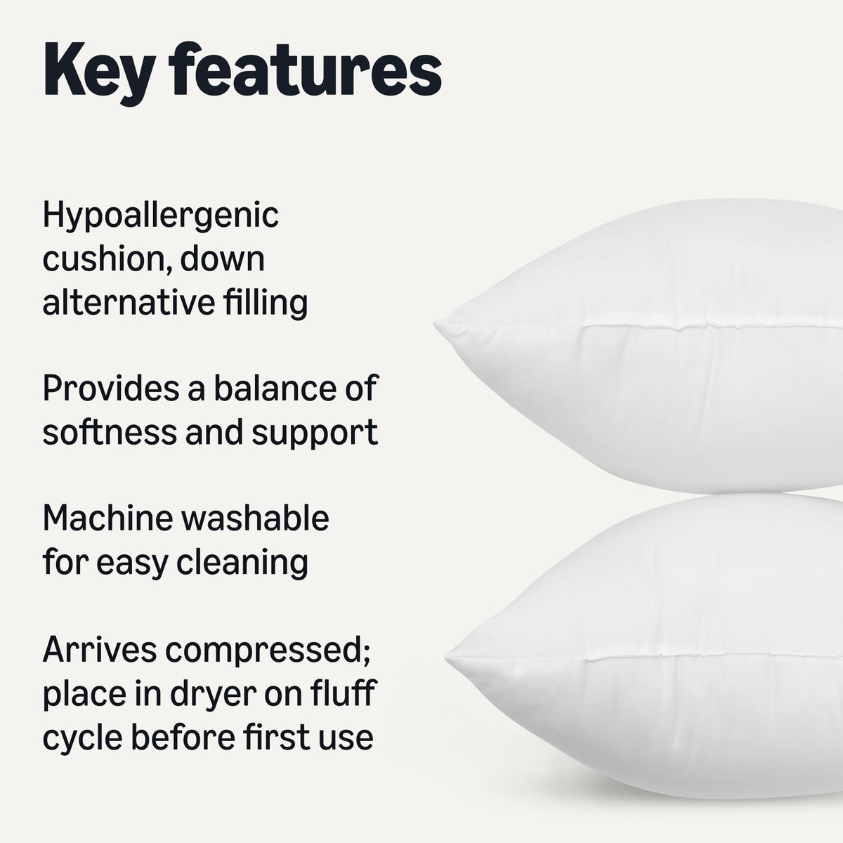Amazon Basics decorative pillow stuffing demonstrates versatile cushion filling for chairs and beds