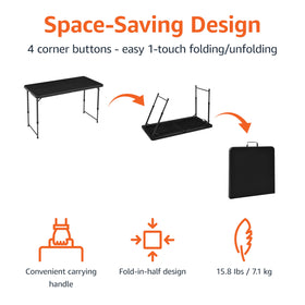 Amazon Basics double gravity lock system ensures stable, wobble-free performance