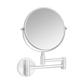 Amazon Basics double-sided vanity mirror with 1x and 5x magnification for detailed makeup.