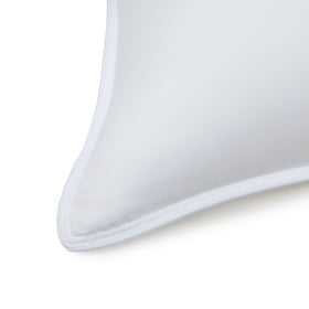 Amazon Basics 2-pack pillow set on bed for convenient value