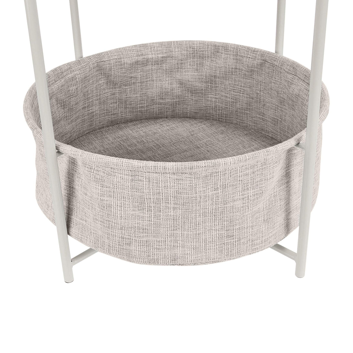 Amazon Basics end table with included hardware and clear assembly instructions.