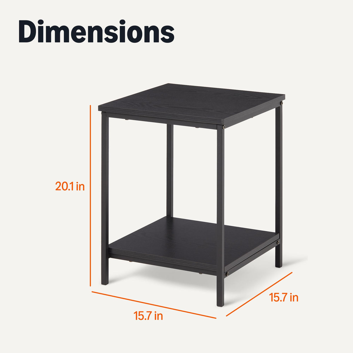 Amazon Basics end table made with FSC-certified materials