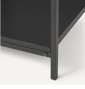 Amazon Basics end table two-tier storage offering roomy top and lower shelf