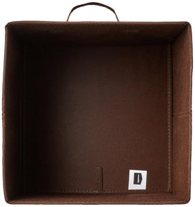 Amazon Basics open-top fabric bin offers quick shelf access.