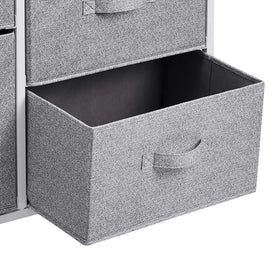 Amazon Basics fabric drawer close-up highlighting durable material and smooth texture