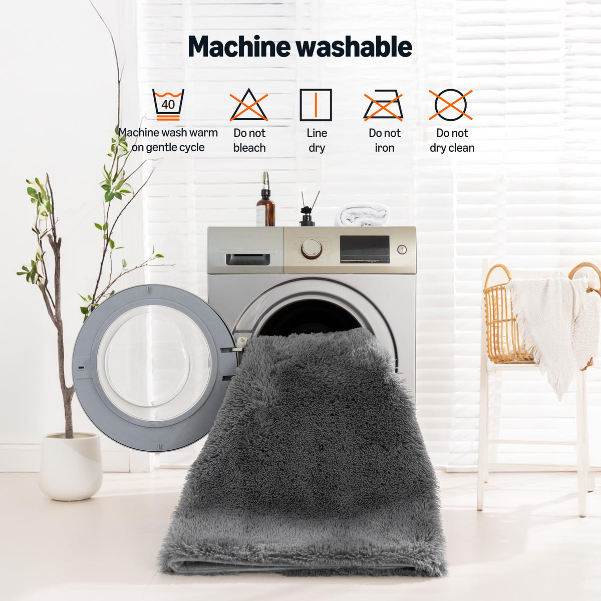 Amazon Basics fluffy rug OEKO-TEX seal signals safer materials