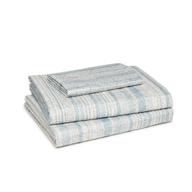 Amazon Basics bedding with 55% GRS recycled polyester content for eco-friendly choice.