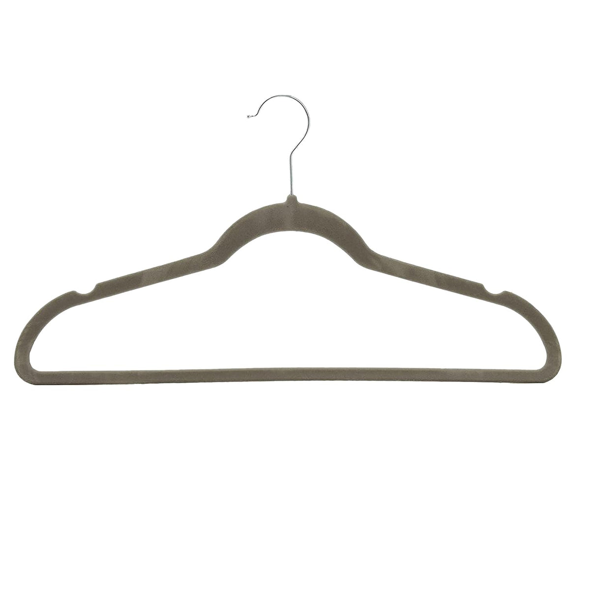 Amazon Basics hanger dimensions 17-24 inches fit standard garment widths.