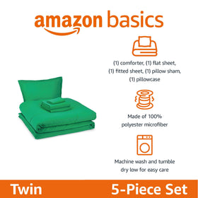 Amazon Basics plush microfiber close-up shows soft, inviting touch.