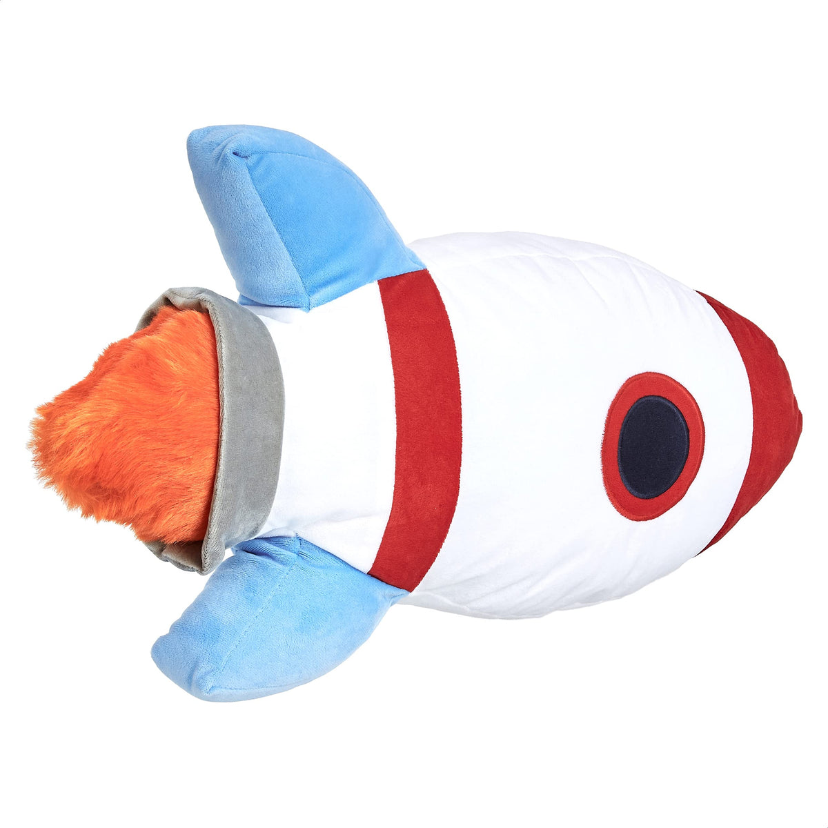 Amazon Basics Kids Space Rockets pillow featuring a vibrant spaceship motif for cozy beds and playtime