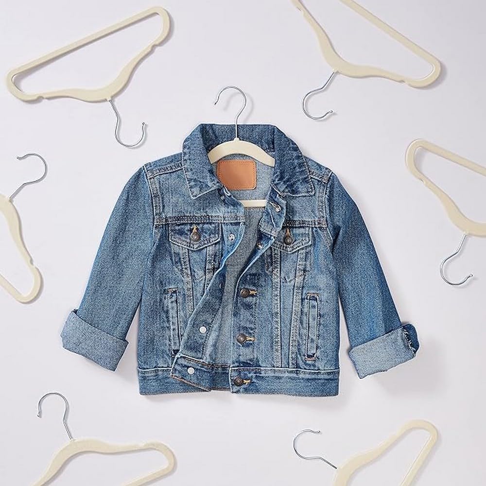 Amazon Basics 11.6-inch hangers offer durable daily use in busy closets.