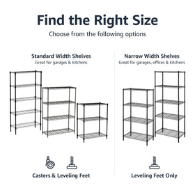 Amazon Basics level feet keep the unit stable on uneven floors.