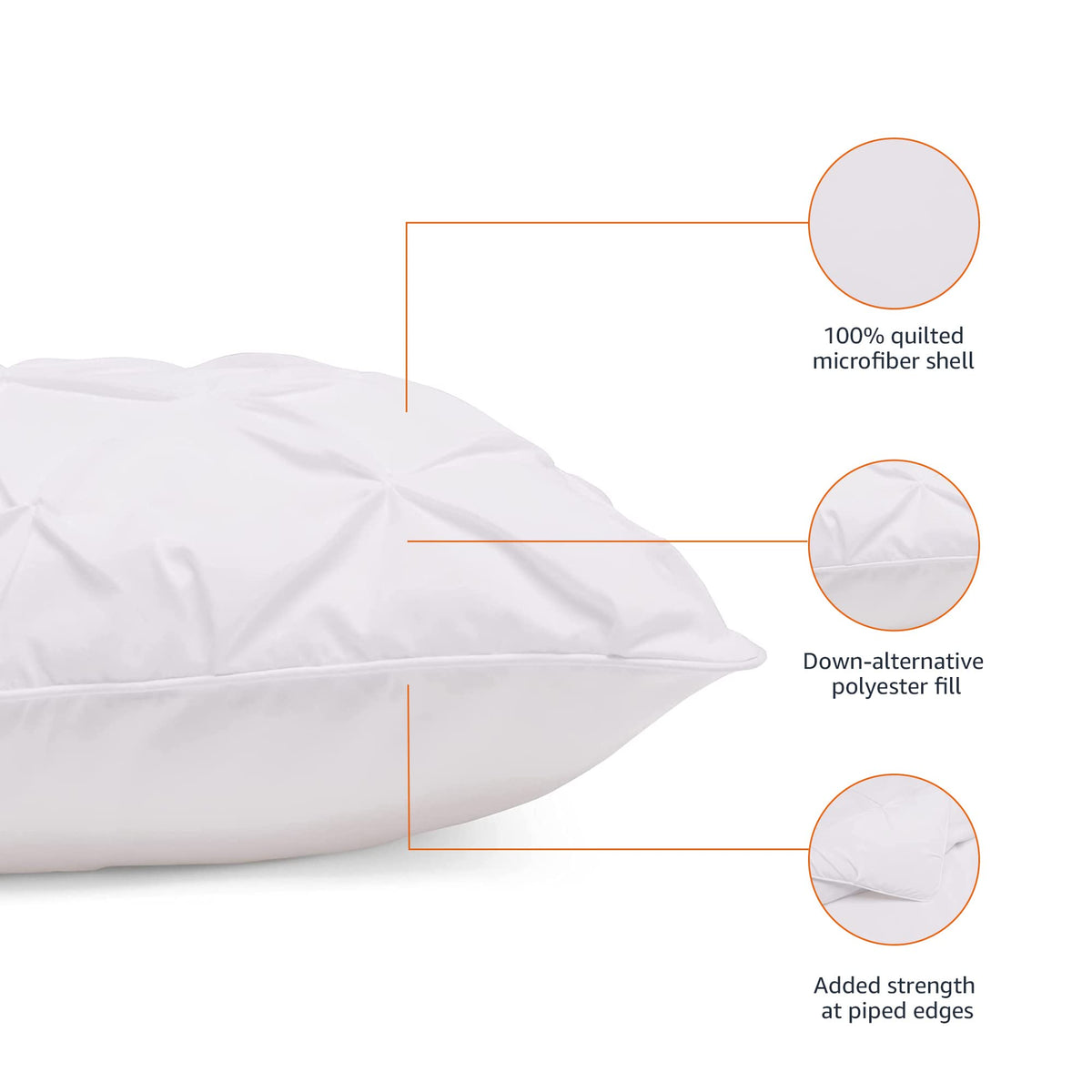 Amazon Basics lightweight microfiber shell feels soft and breathable.