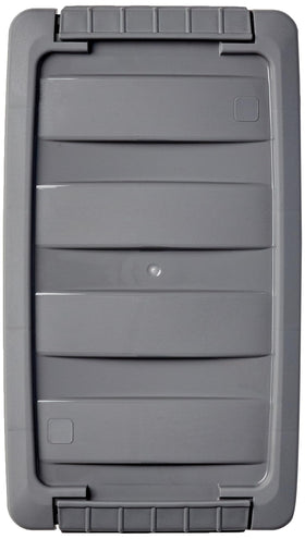 Amazon Basics lightweight, portable bins ideal for under-bed storage.