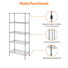 Multi-purpose storage rack suitable for garage, kitchen, laundry, or playroom.