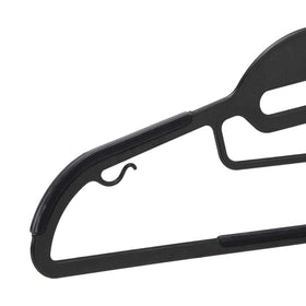 Ultra-slim Amazon Basics hanger maximizing closet space