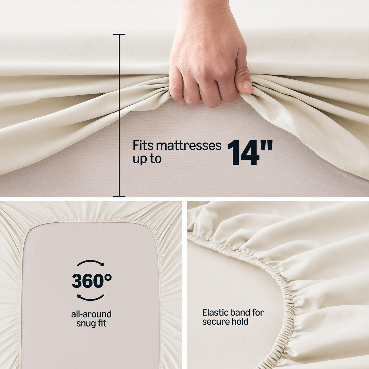 Amazon Basics OEKO-TEX-certified soft fitted sheet highlights eco-friendly safety and comfort
