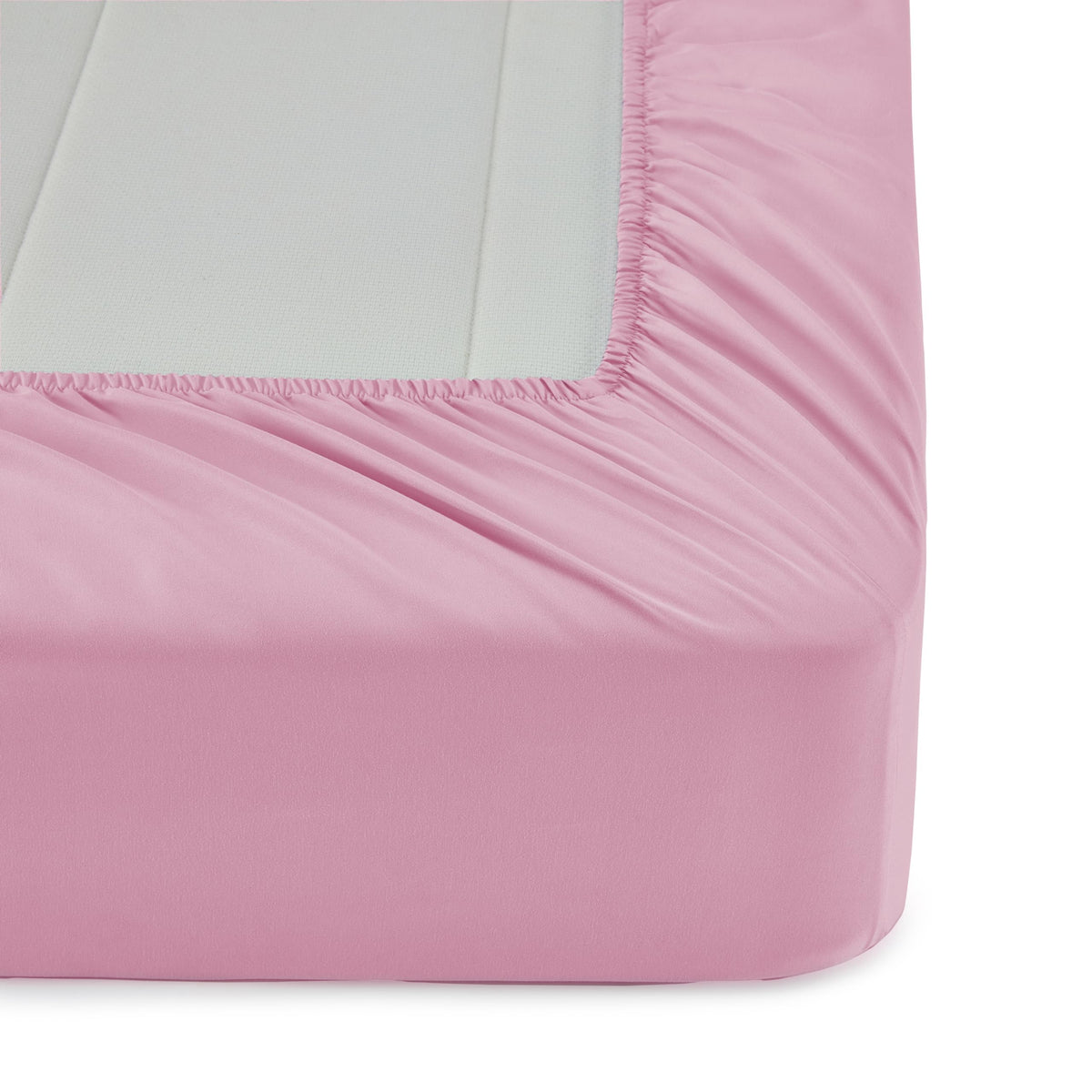 Pink bed-in-a-bag setup adding playful decor to a kid's room.