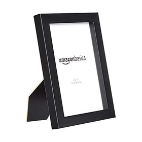 Amazon Basics rectangle frame with durable glass protects photos.