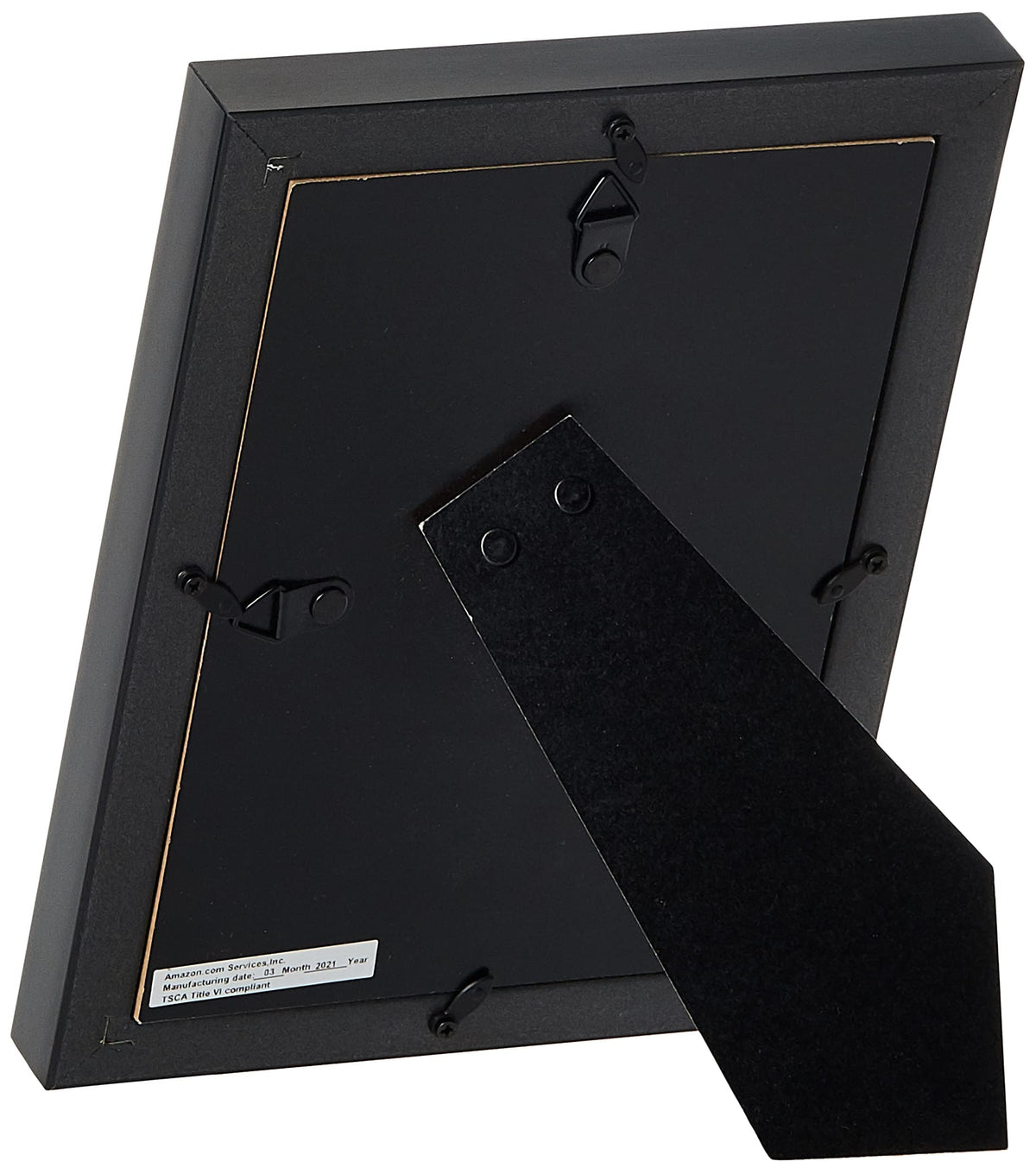Amazon Basics frame supports horizontal and vertical orientations for versatility.