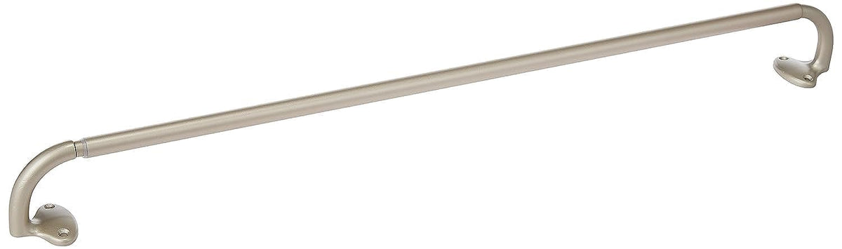 Amazon Basics room darkening curtain rod 28-48 inches nickel finish for easy light control