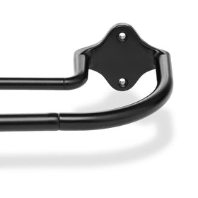 Amazon Basics room-darkening double curtain rod in black with adjustable length for light control