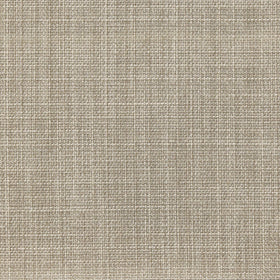 Amazon Basics round storage ottoman beige fabric detail with tufted cushion