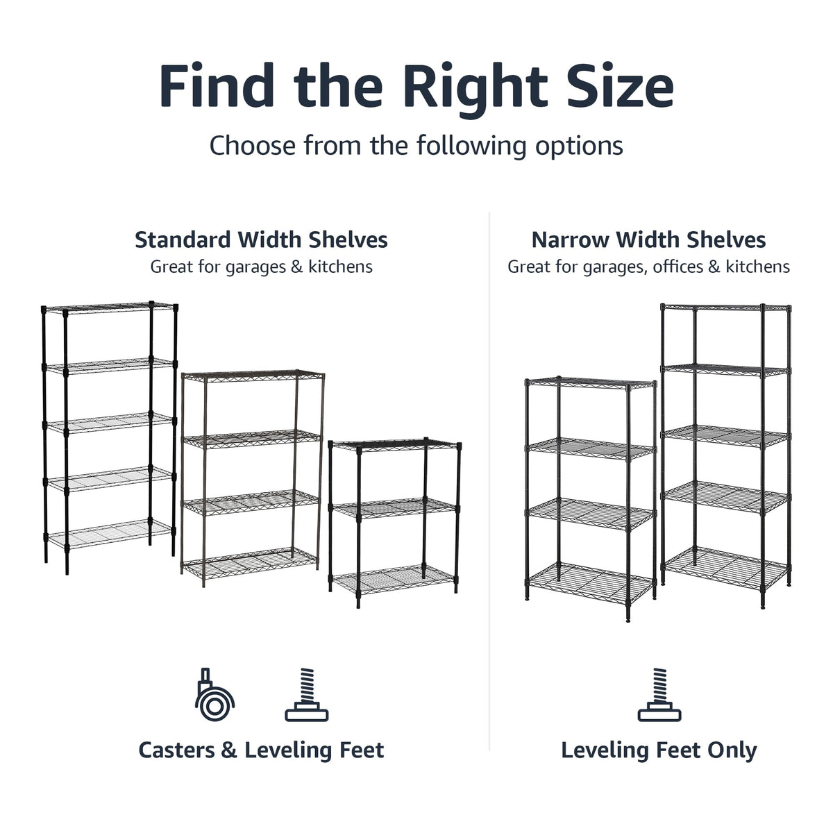 Amazon Basics metal wire rack setup in garage or laundry for quick access