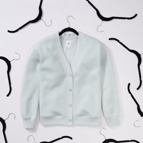 Slim-profile Amazon Basics hangers shown in a closet maximizing space