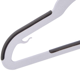 Amazon Basics small hangers fit kids' wardrobes and preserve garment shape.