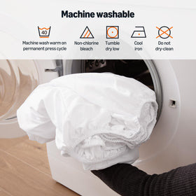 Amazon Basics two sheets folded for compact storage and organization