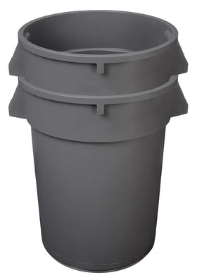 Amazon Basics stackable trash can with compatible lids for space-saving setup