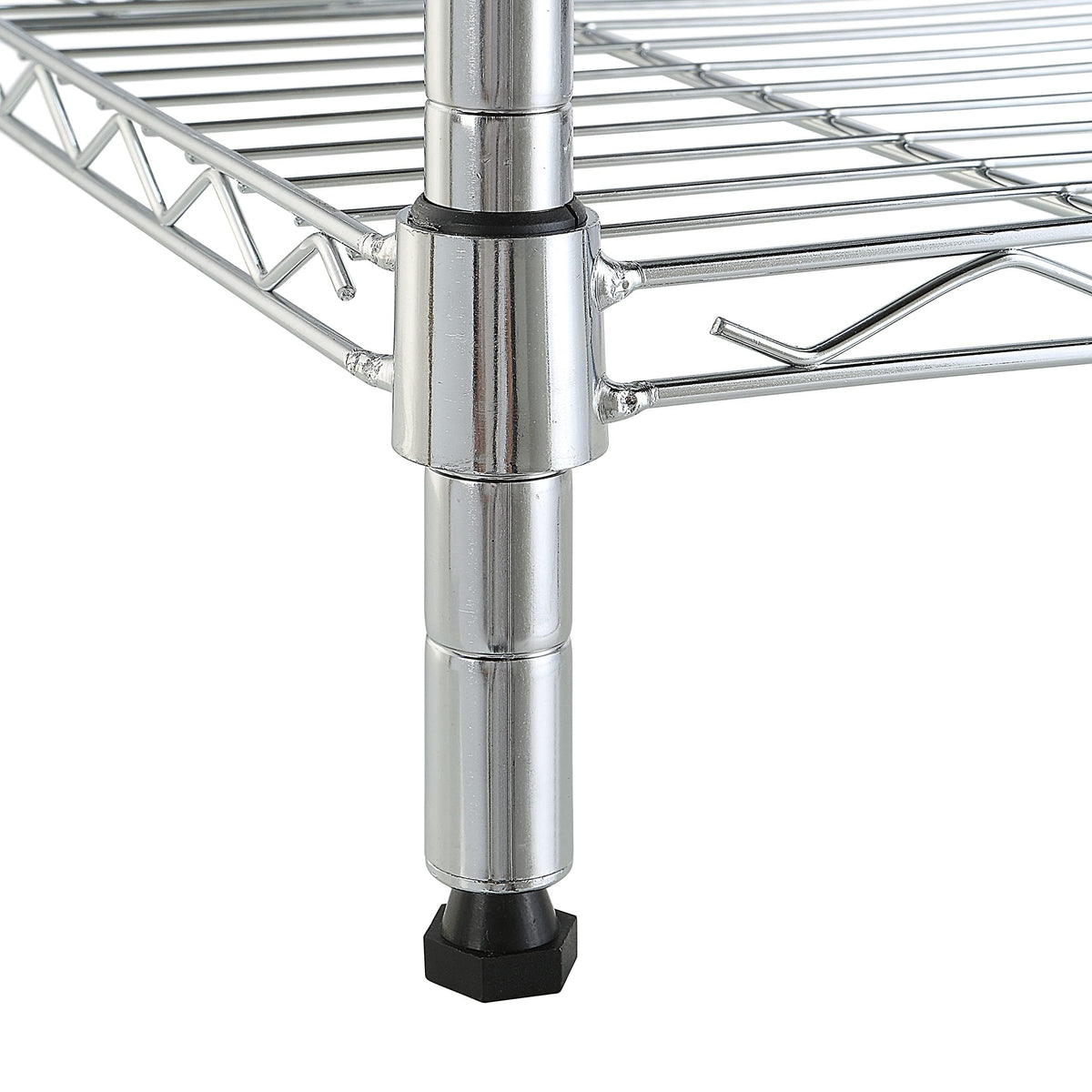 Amazon Basics steel construction, holds up to 150 lbs per shelf.