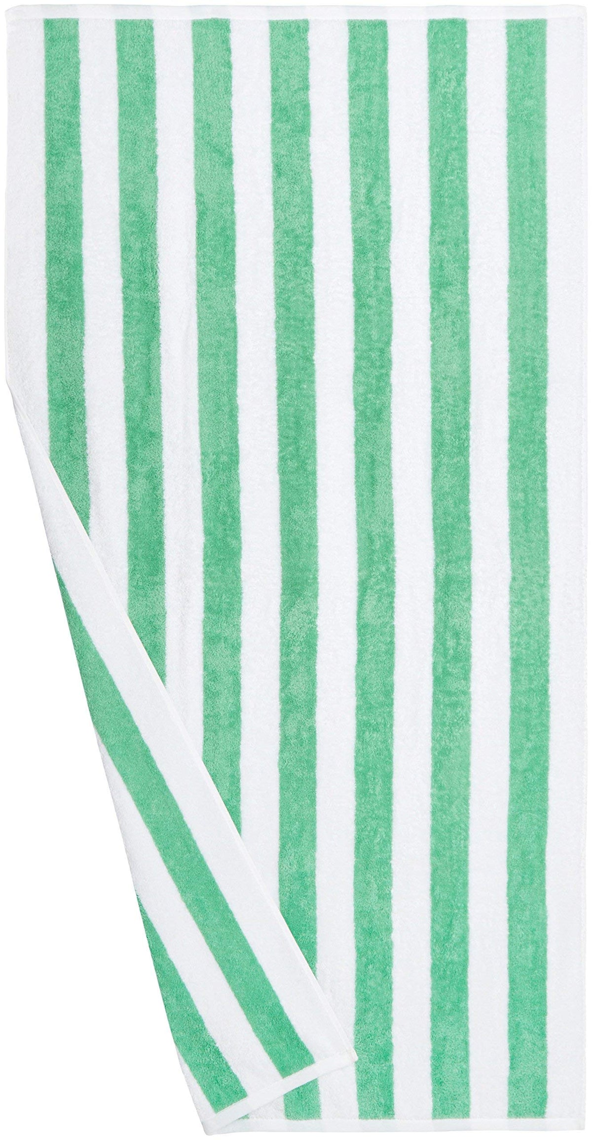 Amazon Basics terry cotton towel arranged for bath and beach
