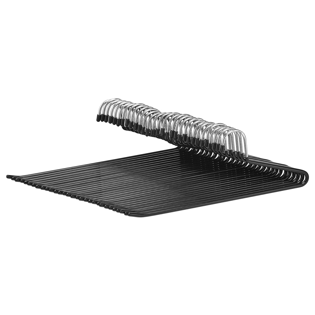 Amazon Basics trouser hanger with rubber coating prevents slipping.