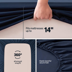 Amazon Basics two-pack queen fitted sheets simplify bedding refresh and laundry cycles