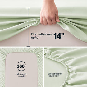 Amazon Basics two queen sheets pack shown for spare bedding comfort.