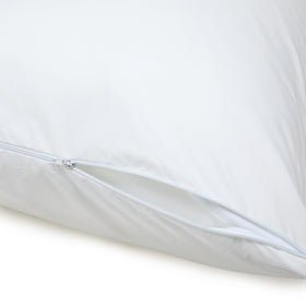 Pillows inside a vacuum-sealed package ready to decompress to fluffy comfort.