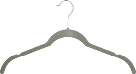 Amazon Basics velvet hangers pack shot for space-saving closet organization.